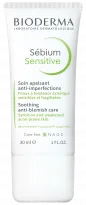 BIODERMA снимка на продукт, Sebium Sensitive 30ml, лечение за склонна към акне кожа